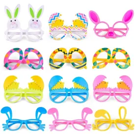 12 PCs Easter Bunny Chick Party Glasses