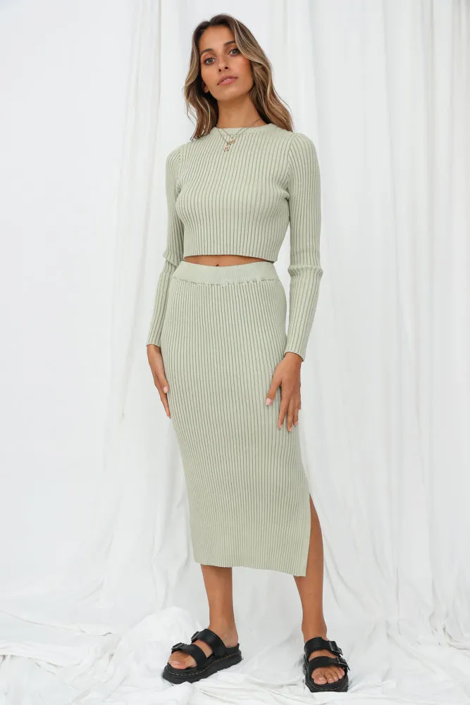 Barbuda Midi Skirt Sage