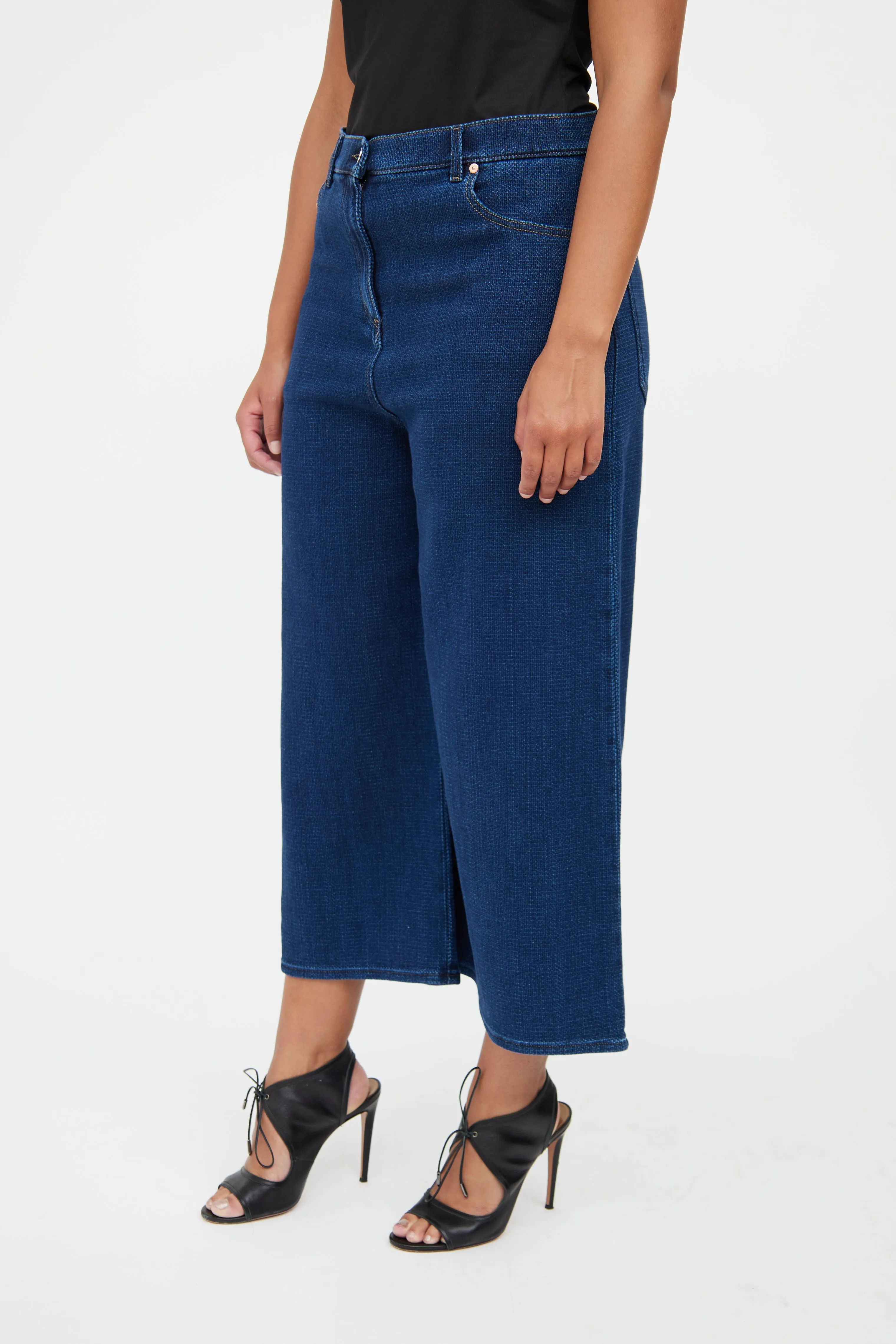 Blue Wide Leg Pant