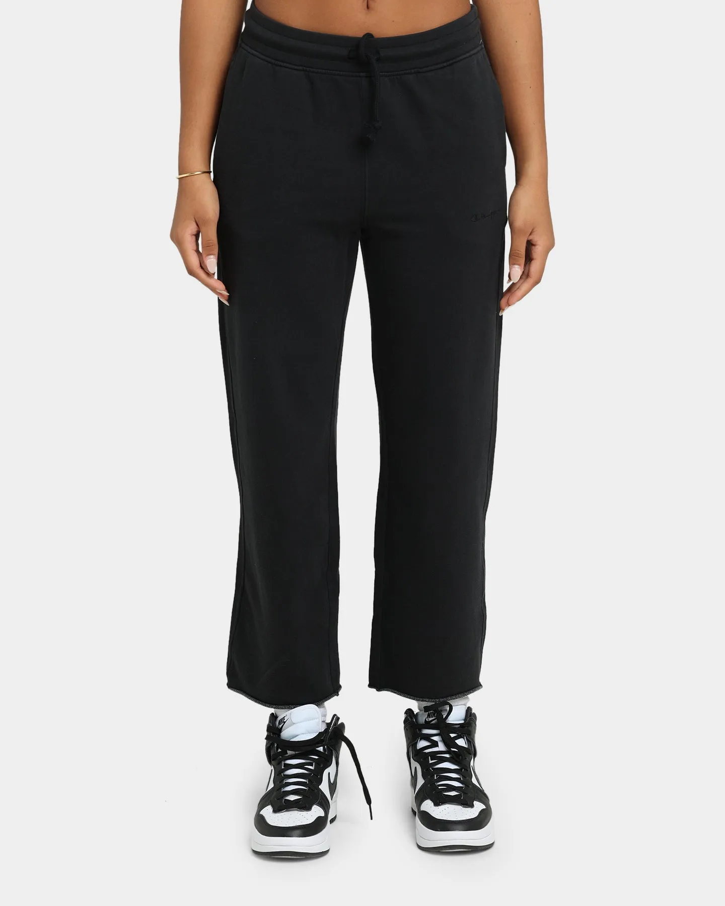 Champion Women's Vintage Dye Cropped Joggers Black