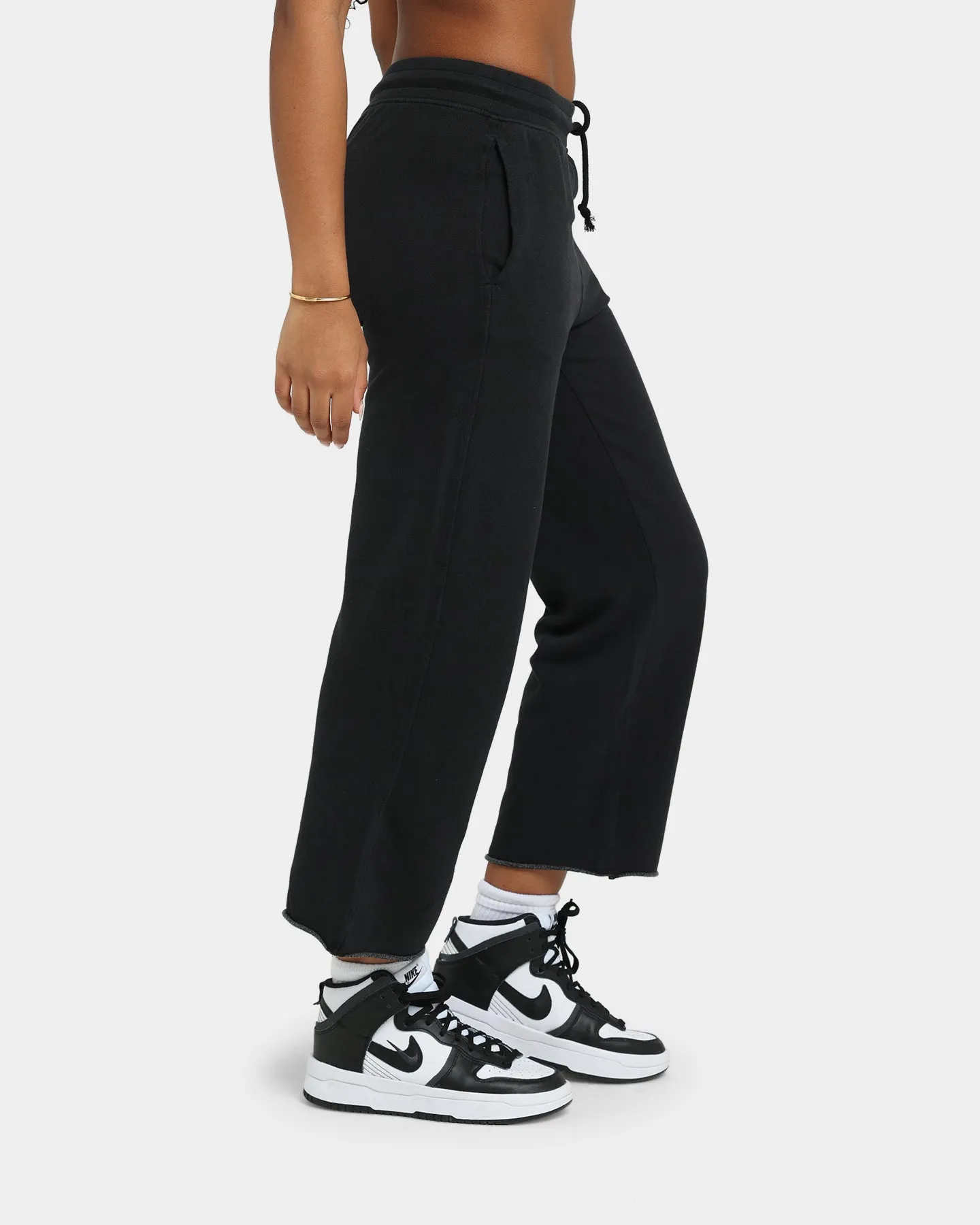 Champion Women's Vintage Dye Cropped Joggers Black