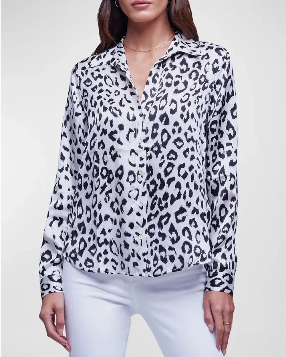 Cheetah Tyler Long Sleeve Blouse