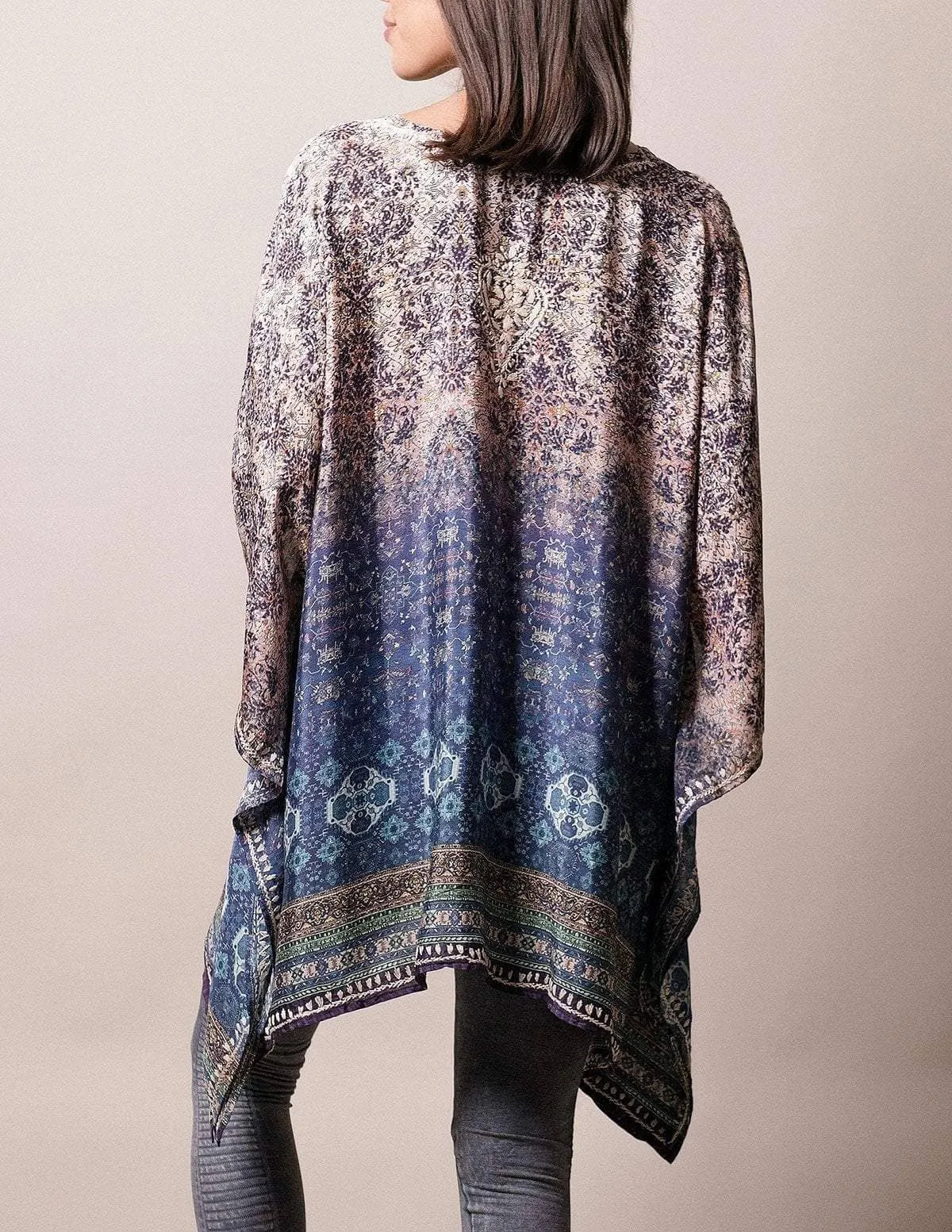 Fair Trade Flowy Tunic - Blue