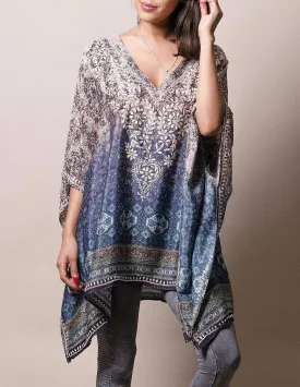 Fair Trade Flowy Tunic - Blue