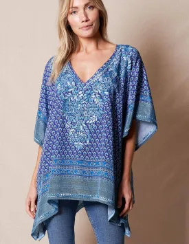 Fair Trade Flowy Tunic - Sapphire