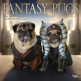 Fantasy Pugs Wall 2025 Calendar