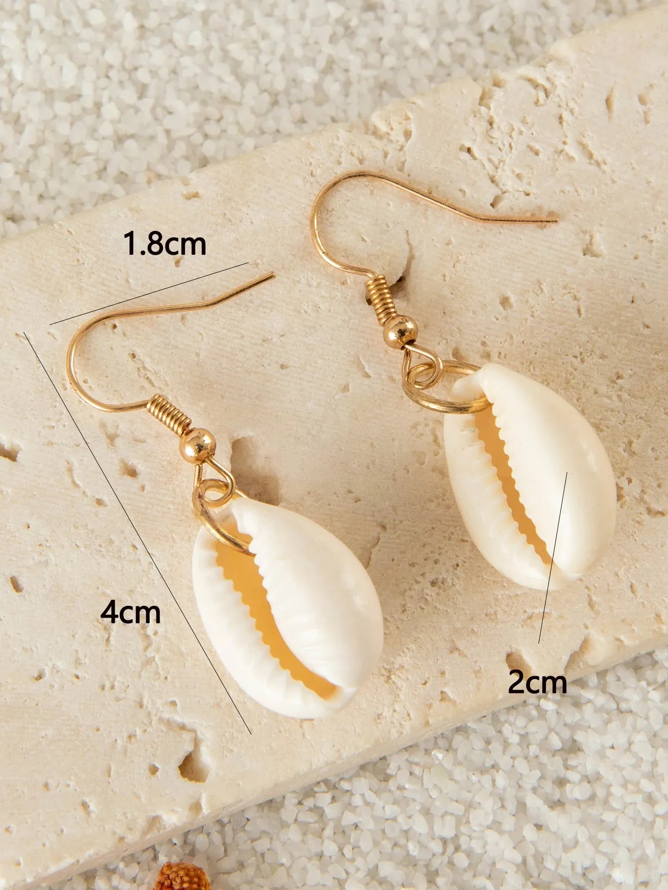 Five Pairs Sea Shell Earrings Summer Vibes