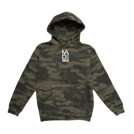 Green Camo Embroidered Logo Hoodie