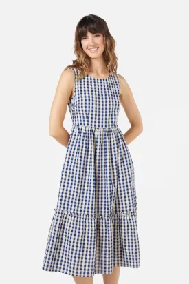 Greta Check Midi Dress