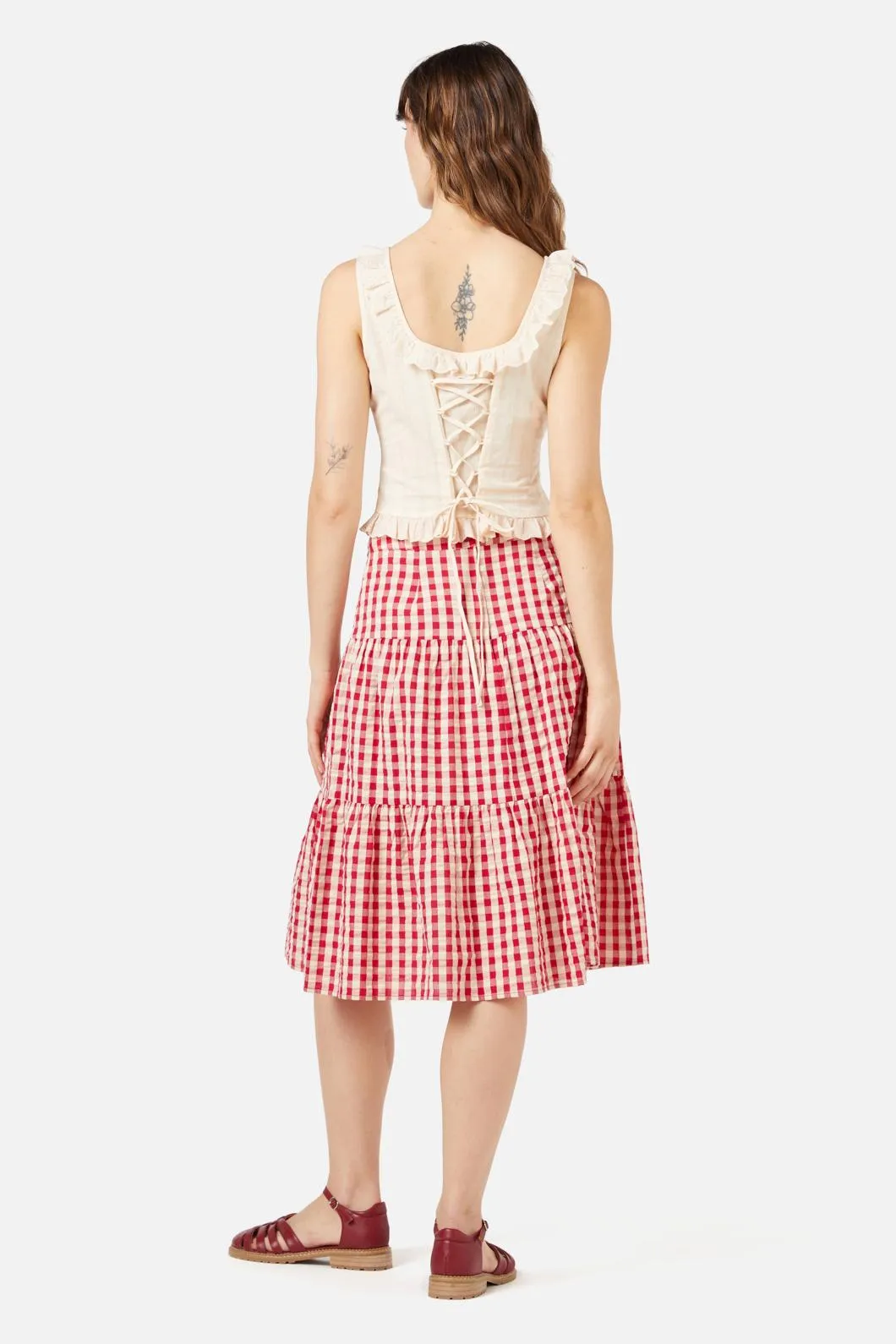 Greta Check Skirt