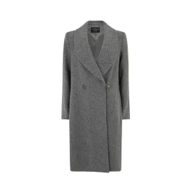 Herringbone Shawl Recycle Wool Coat