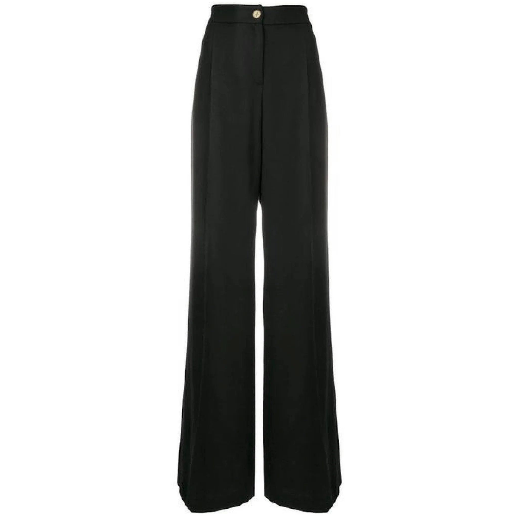 High Waist Palazzo Trousers - Black