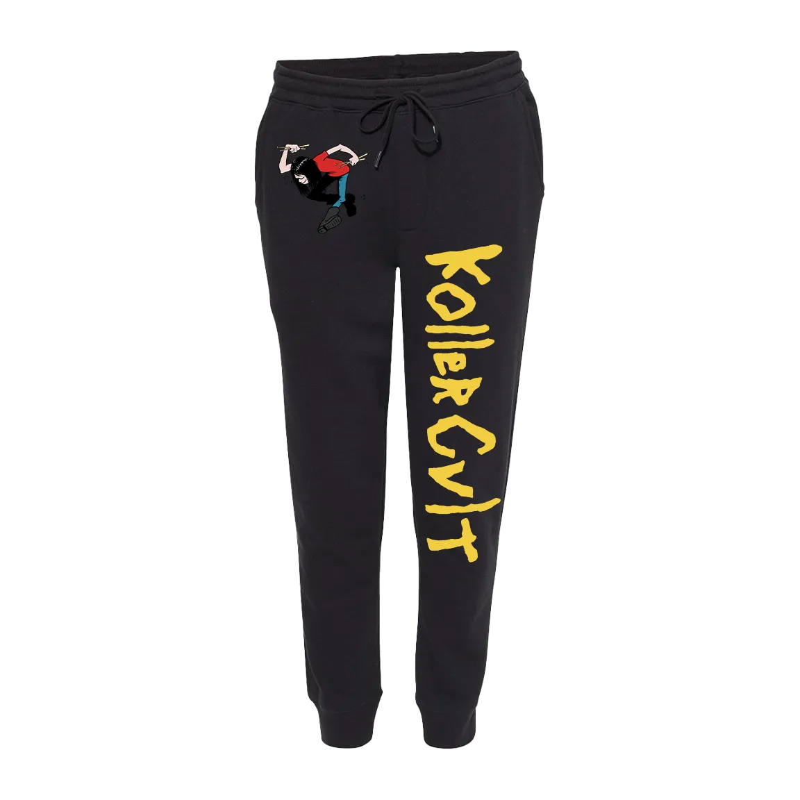 Koller Cvlt “Snare Man” Black Joggers