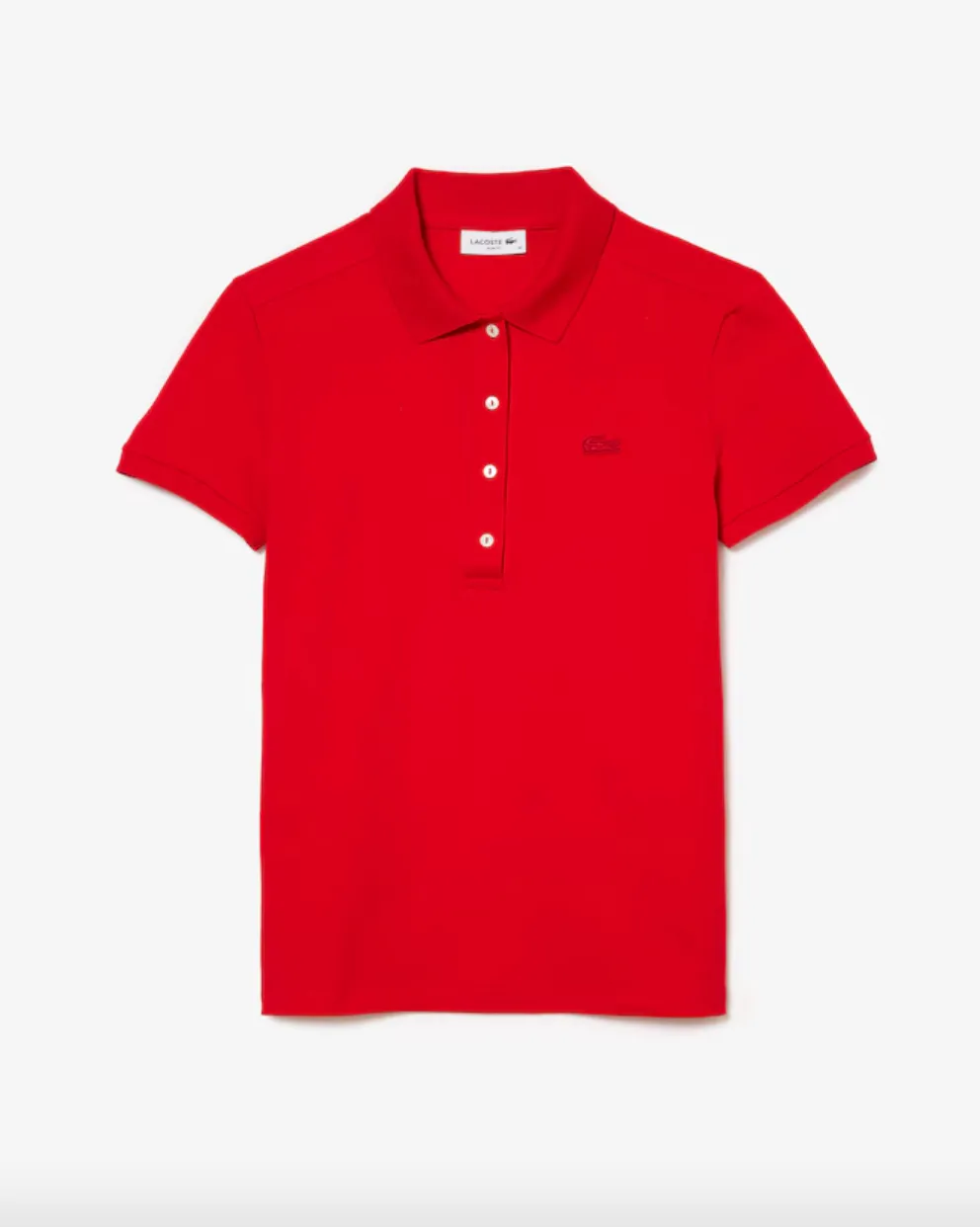 Lacoste - Slim Fit Stretch Mini Piqué Red 240 - Polo Shirt