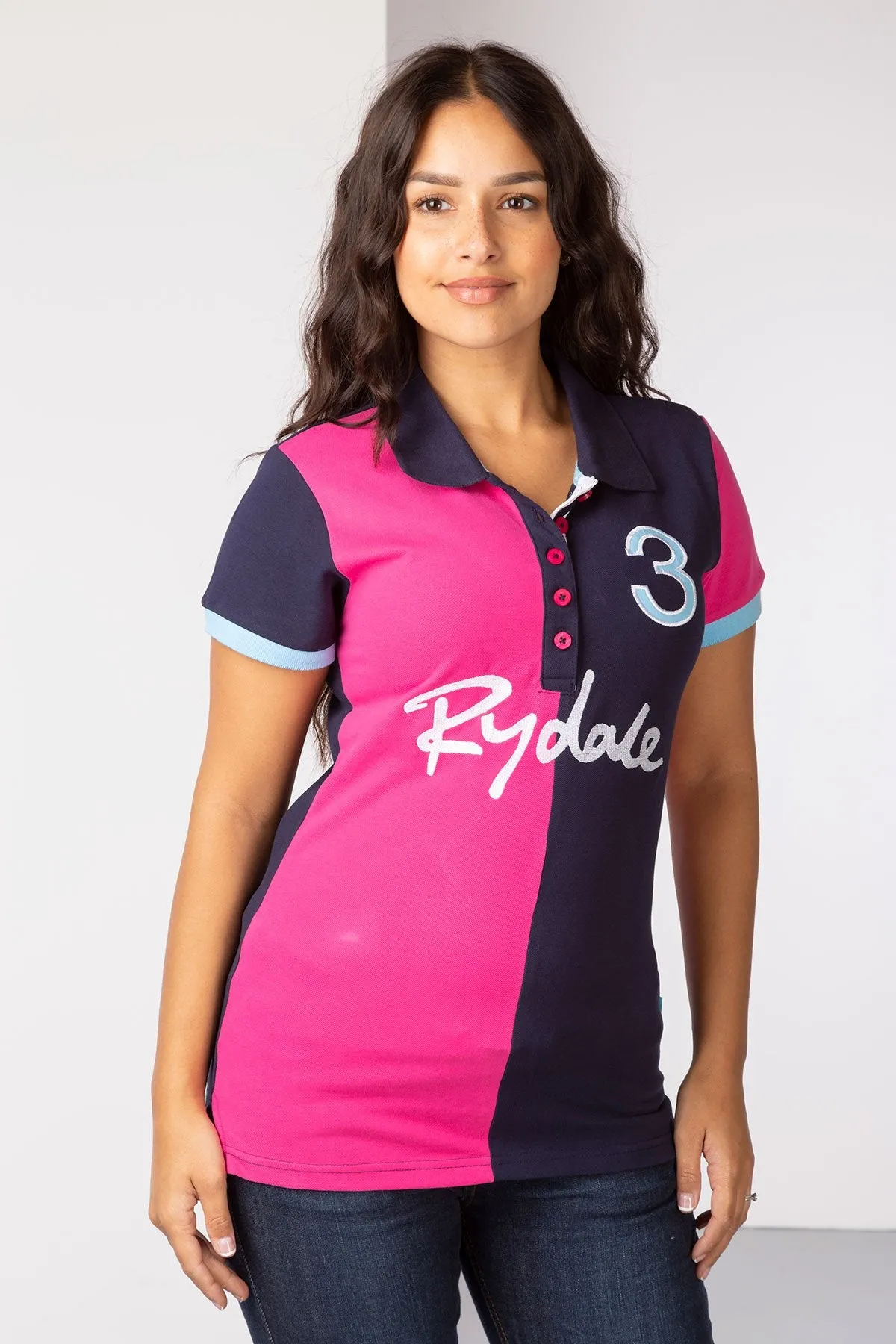 Ladies Two Tone Polo Shirt - Pippa