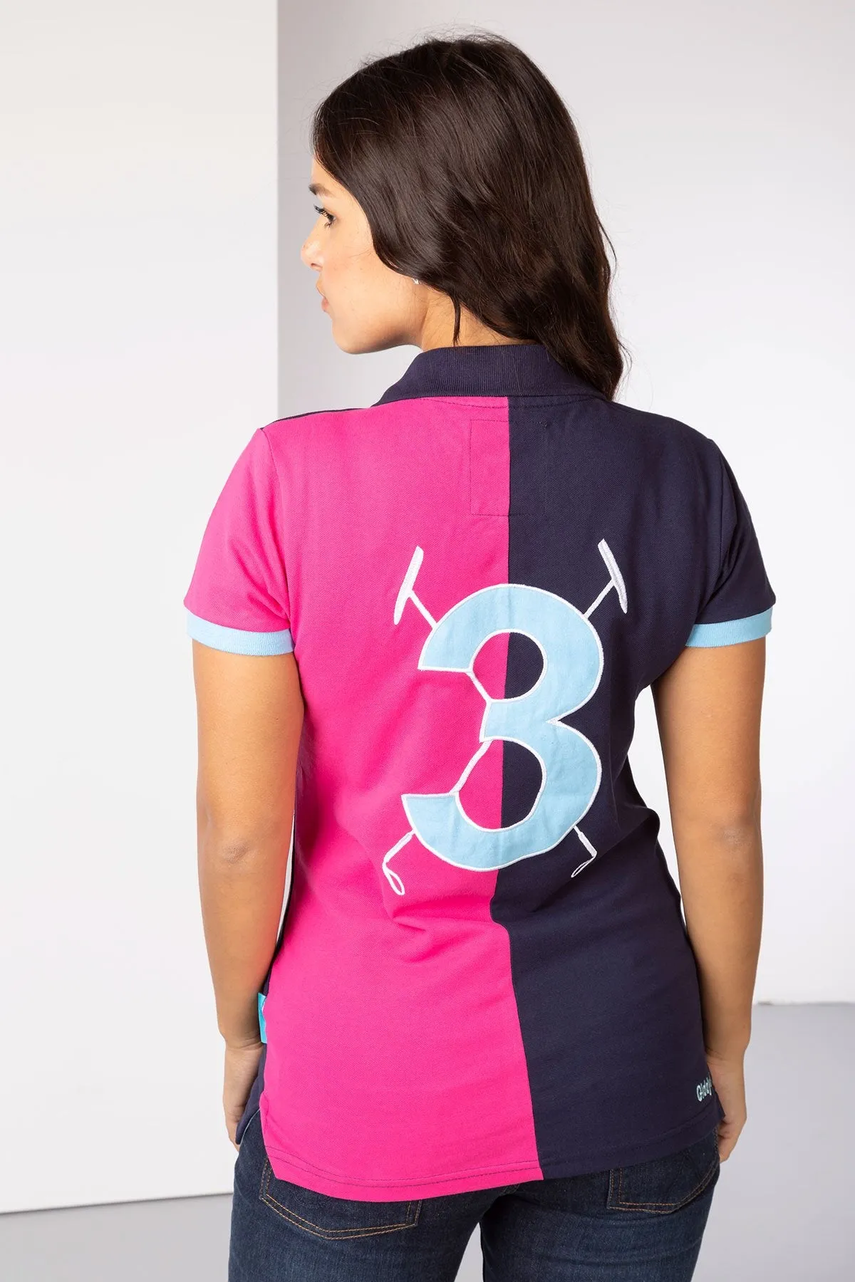 Ladies Two Tone Polo Shirt - Pippa