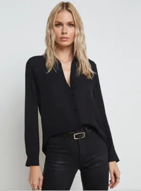 L'Agence Nina Long Sleeve Blouse Black