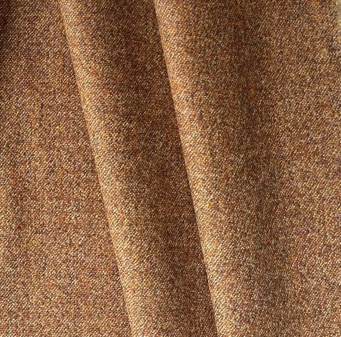 Lanificio di Pray Toasted Pecan Wool Tweed (Made in Italy)