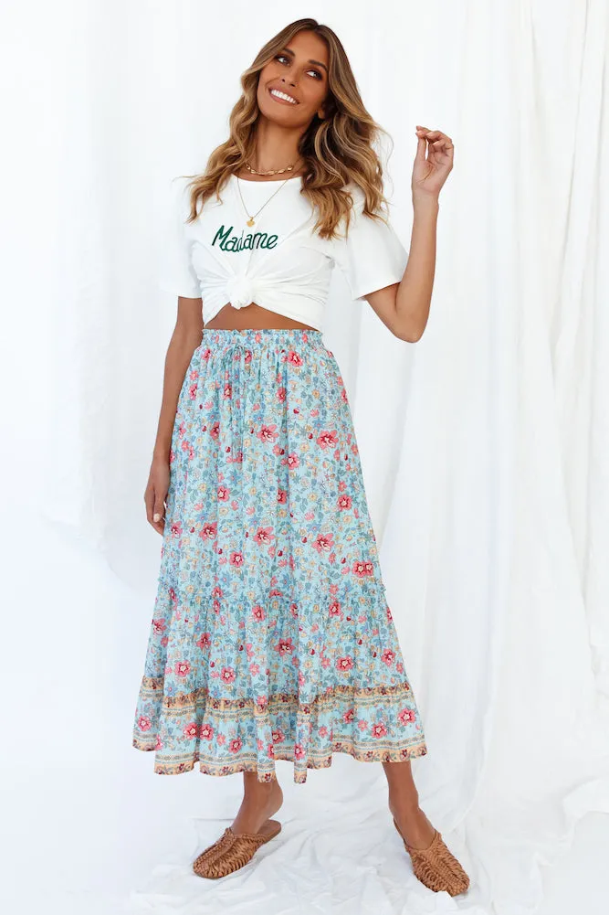 Me And The Sea Midi Skirt