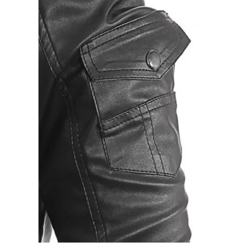 Men Faux Leather Jacket C1