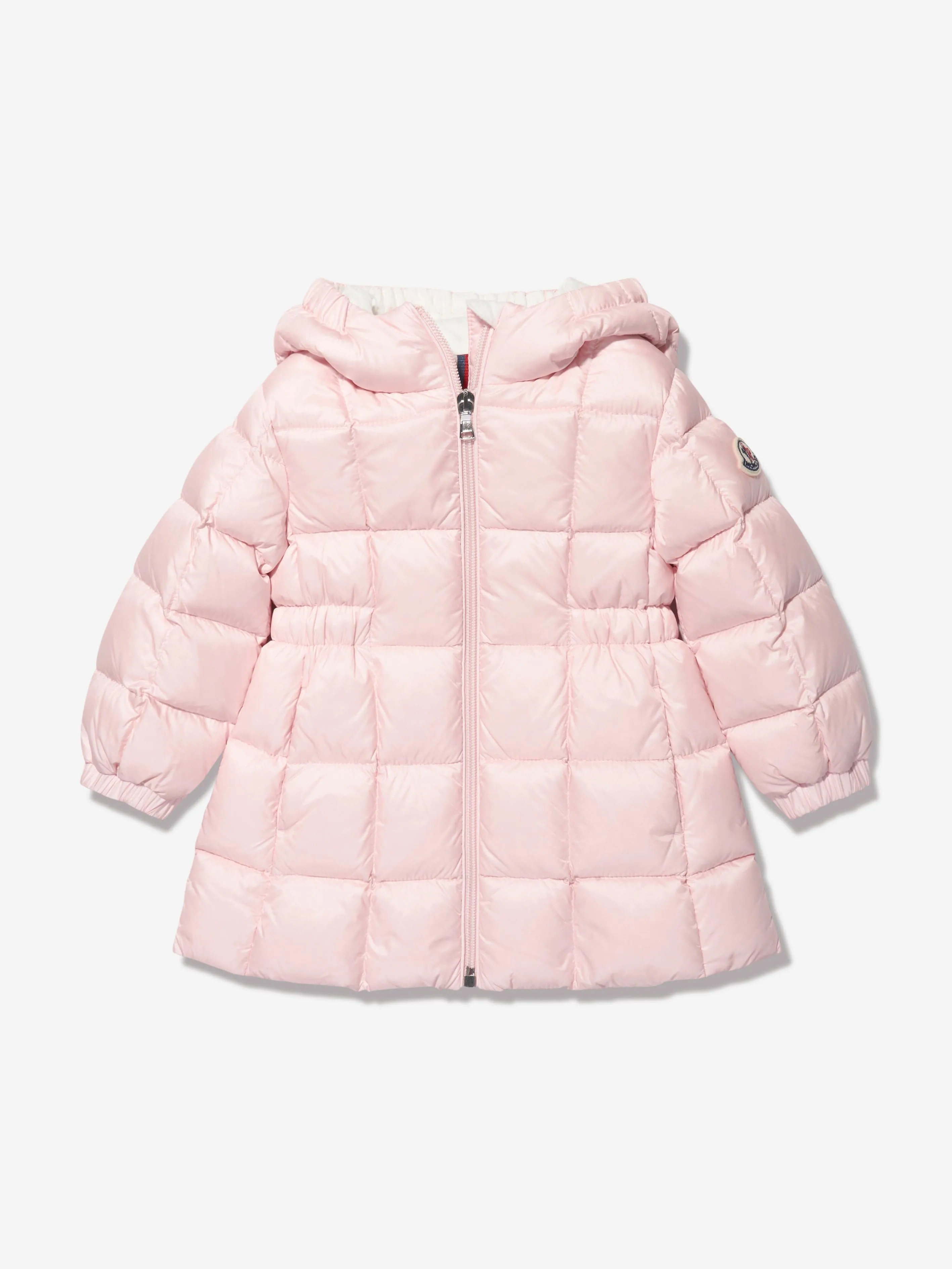 Moncler Enfant Baby Girls Down Padded Anya Long Parka in Pink