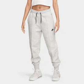 Nike Sportswear Women's Mid-Rise Tech Fleece Joggers Light Grey / Heather - Black