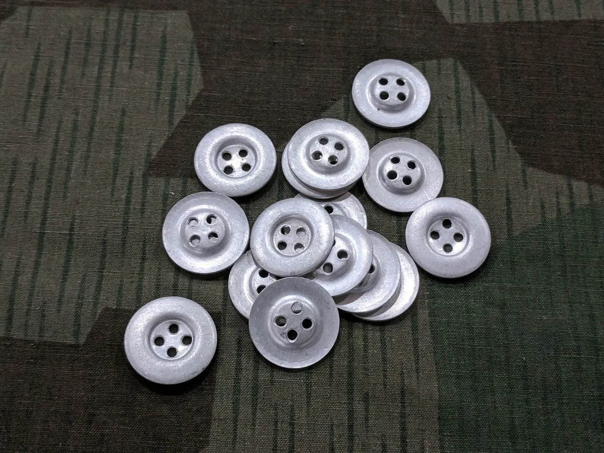 Original Dished Aluminum 21mm Buttons