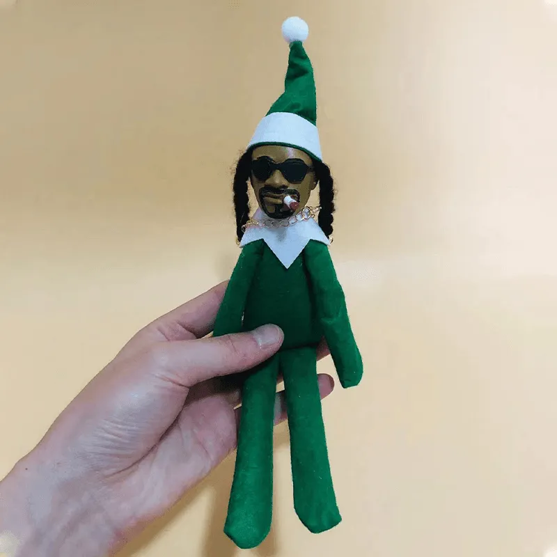 Ornaments Elf Doll Kids Gift Toys Creative Snoop On A Stoop