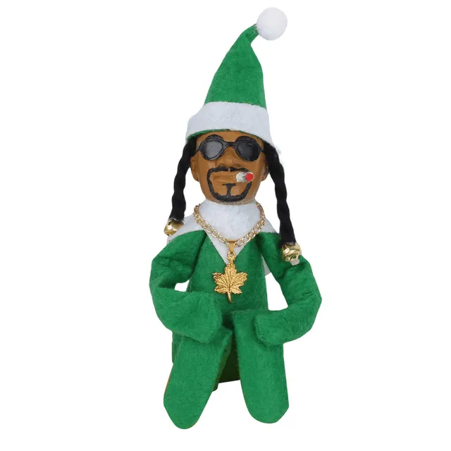 Ornaments Elf Doll Kids Gift Toys Creative Snoop On A Stoop