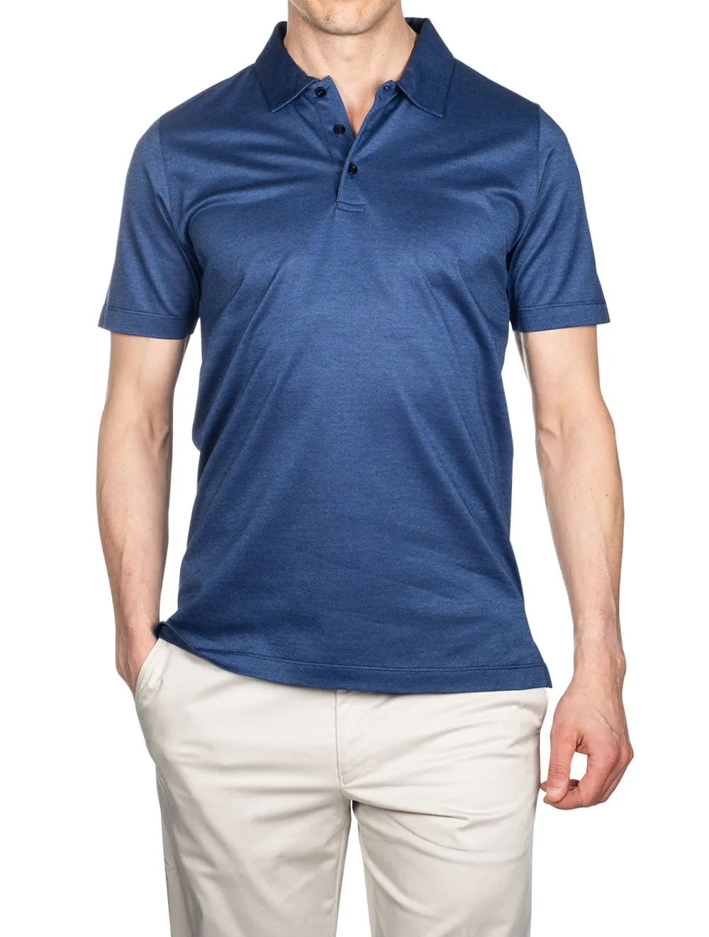 Pique Polo Shirt Evening Blue