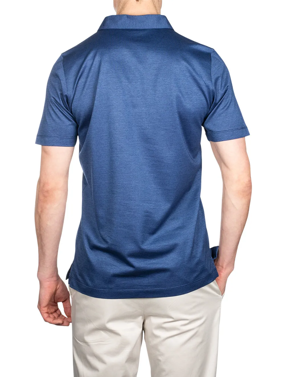 Pique Polo Shirt Evening Blue