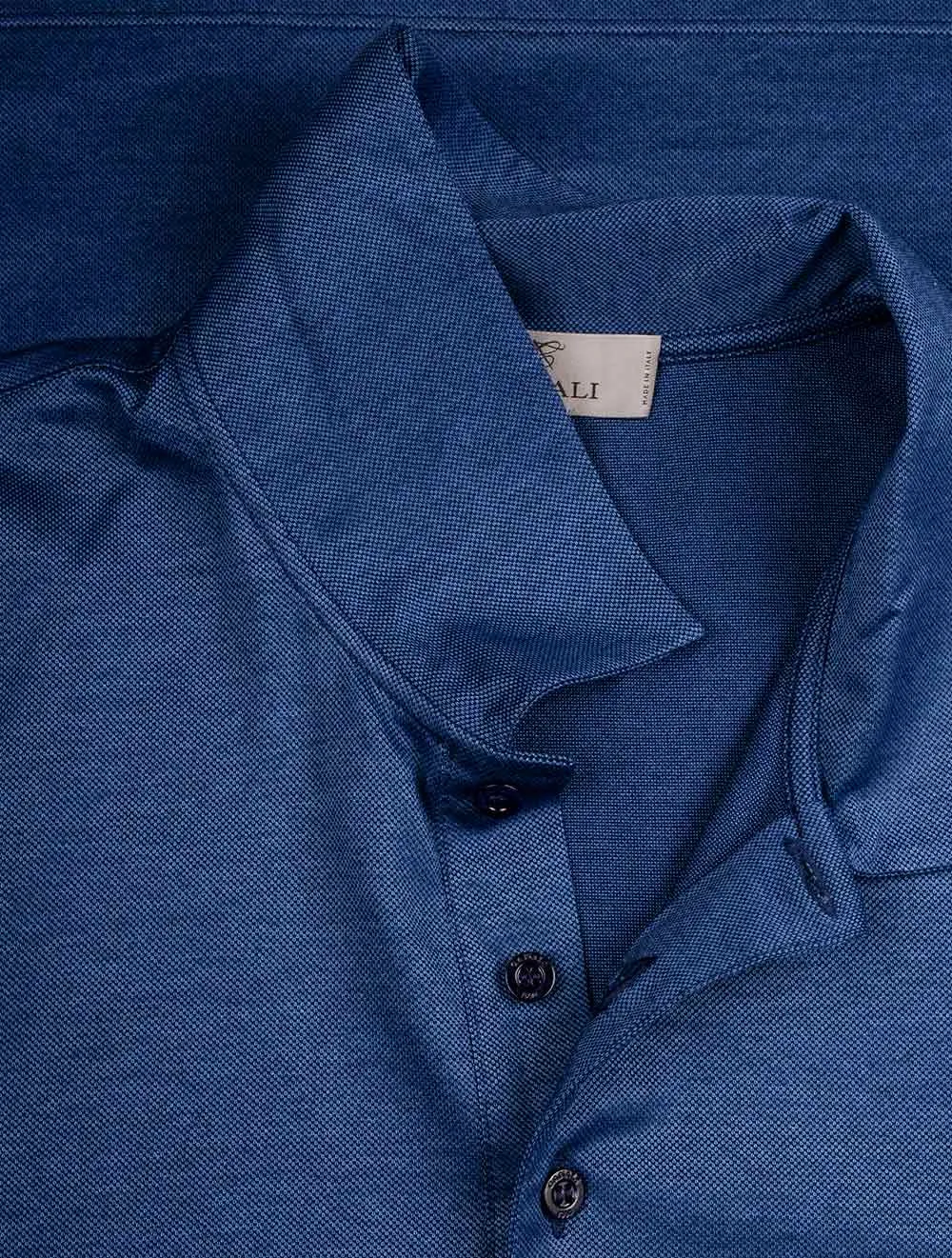 Pique Polo Shirt Evening Blue