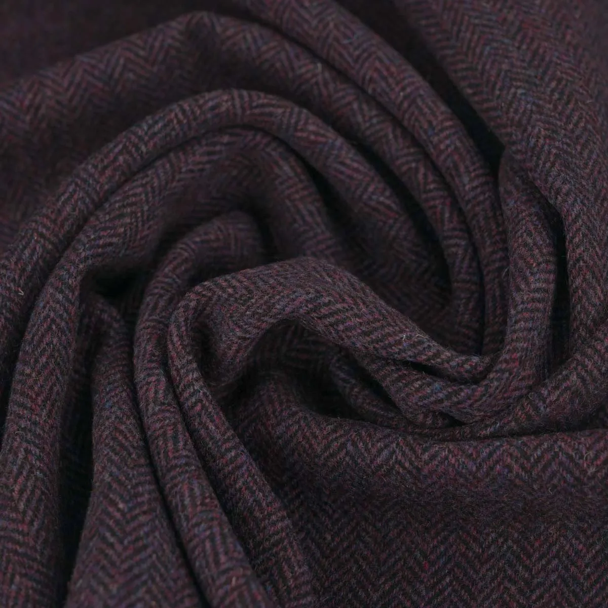 Plum Herringbone Flannel 96501