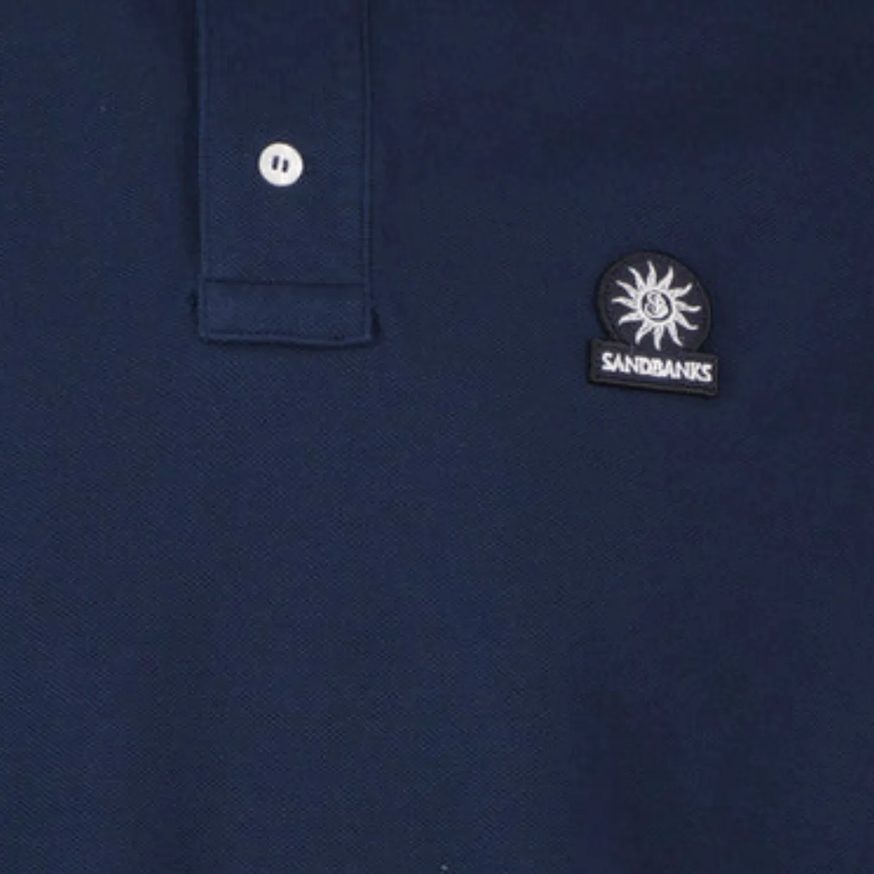 Sandbanks Navy Tipped Polo