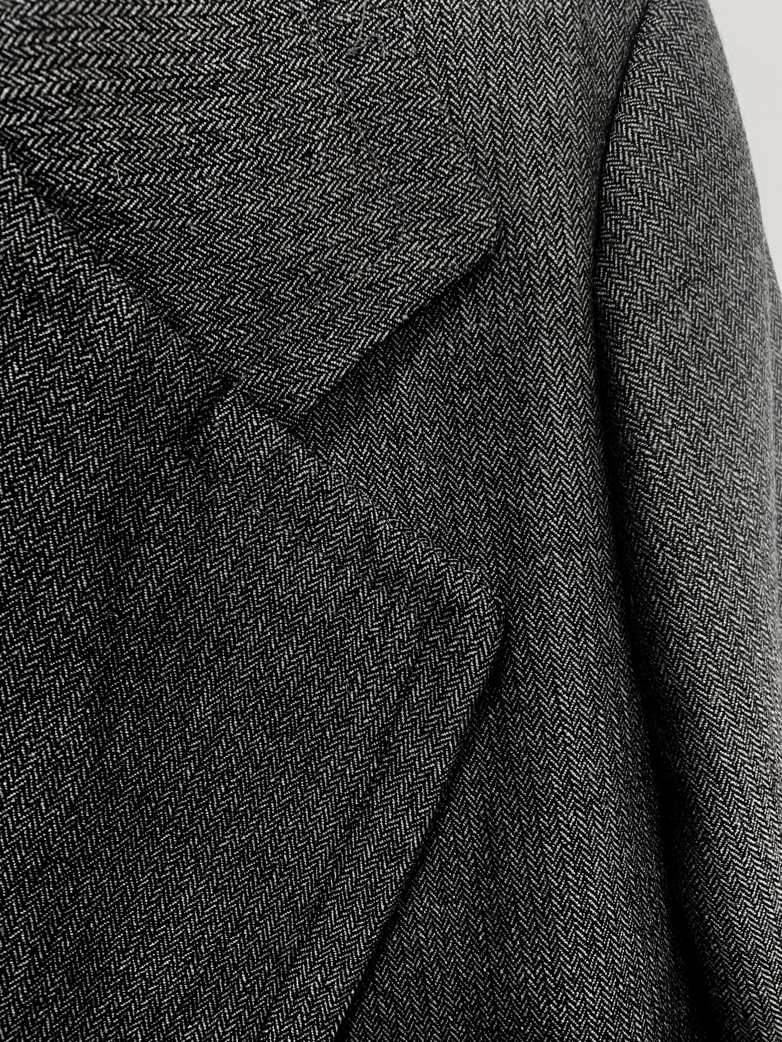 Seasonless Double Breasted Car Coat- Herringbone