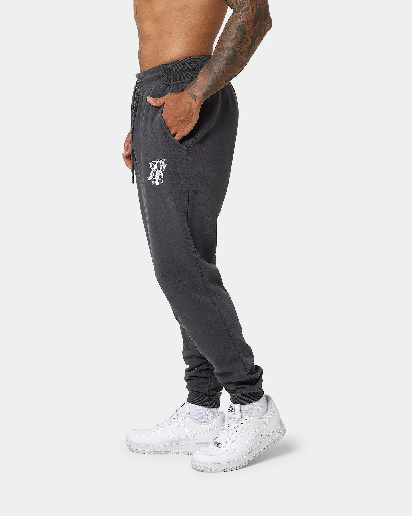 Sik Silk Acid Floral Toggle Joggers Grey