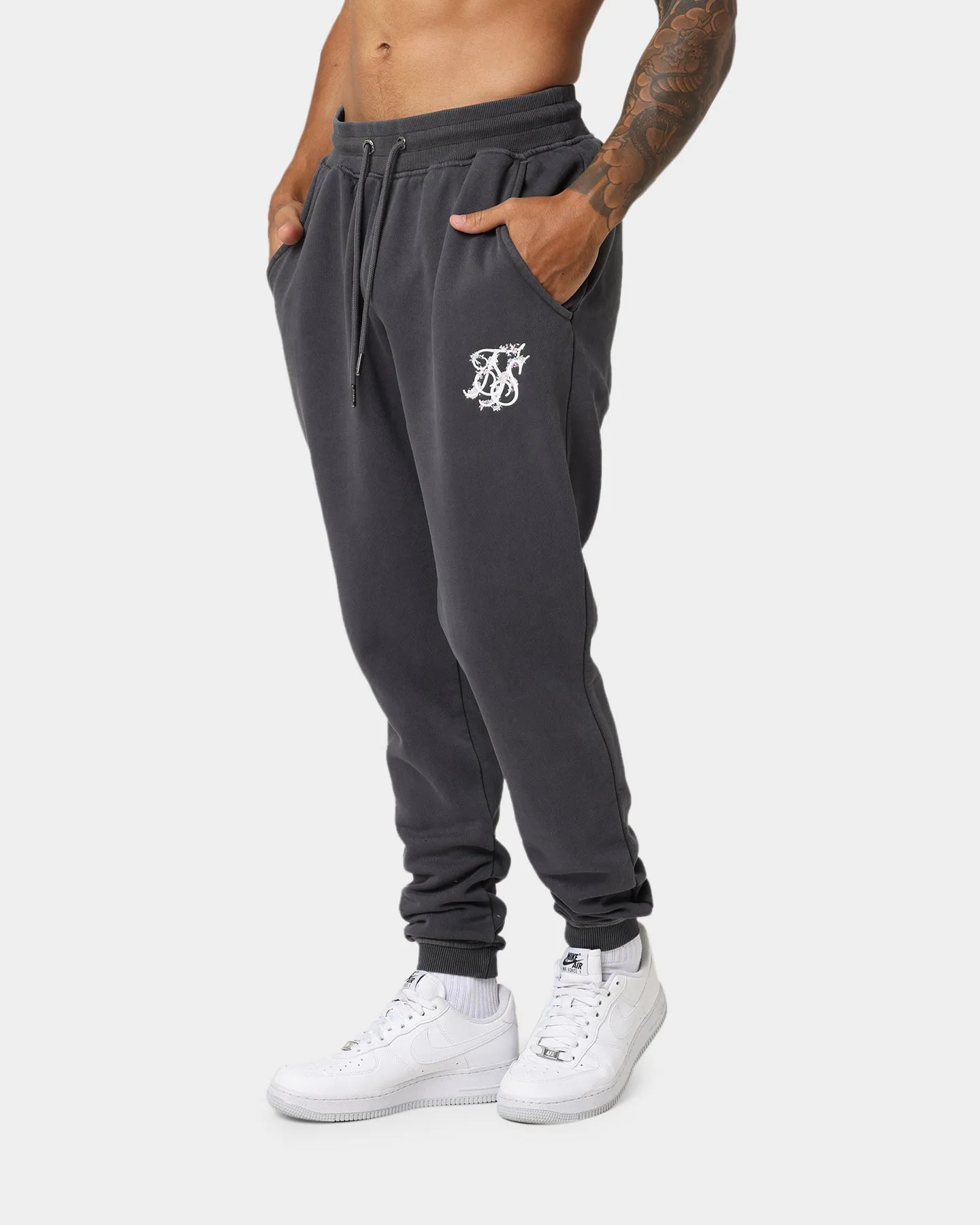 Sik Silk Acid Floral Toggle Joggers Grey