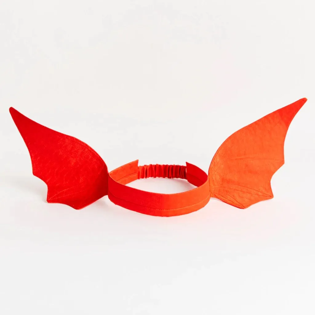 Silk Dragon/Dinosaur Ears Headband - Red