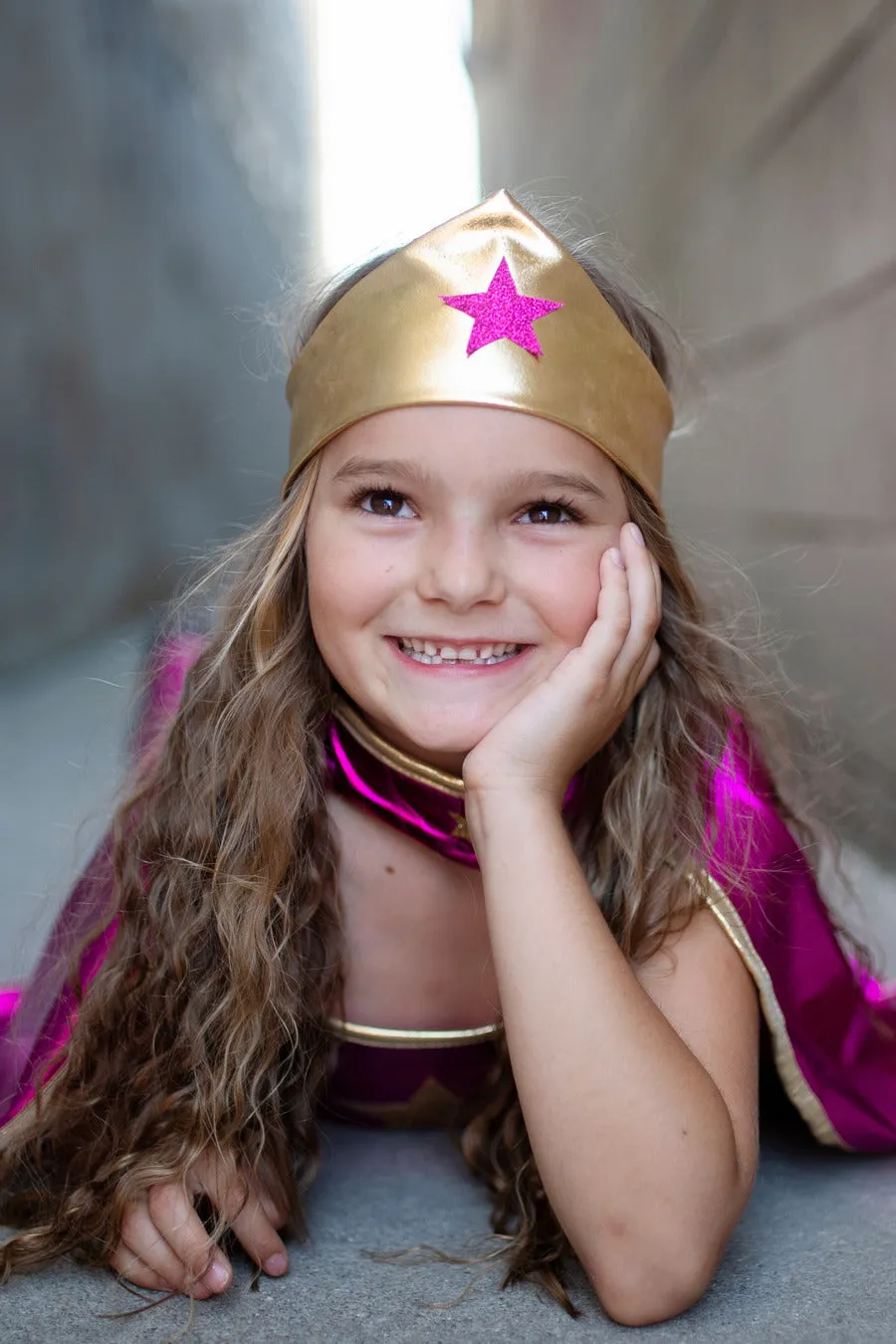 Superhero Star Dress, Cape & Headband