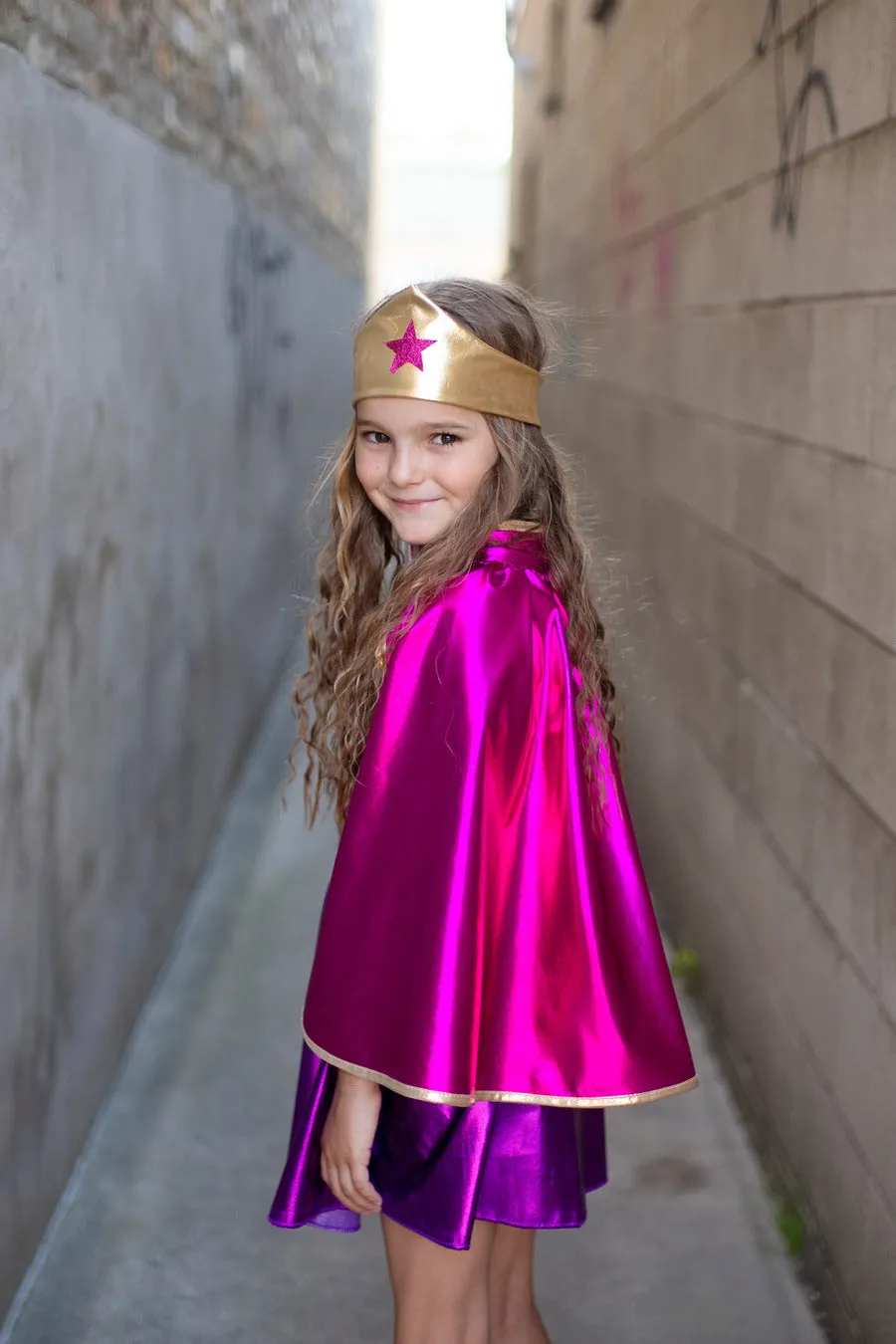 Superhero Star Dress, Cape & Headband