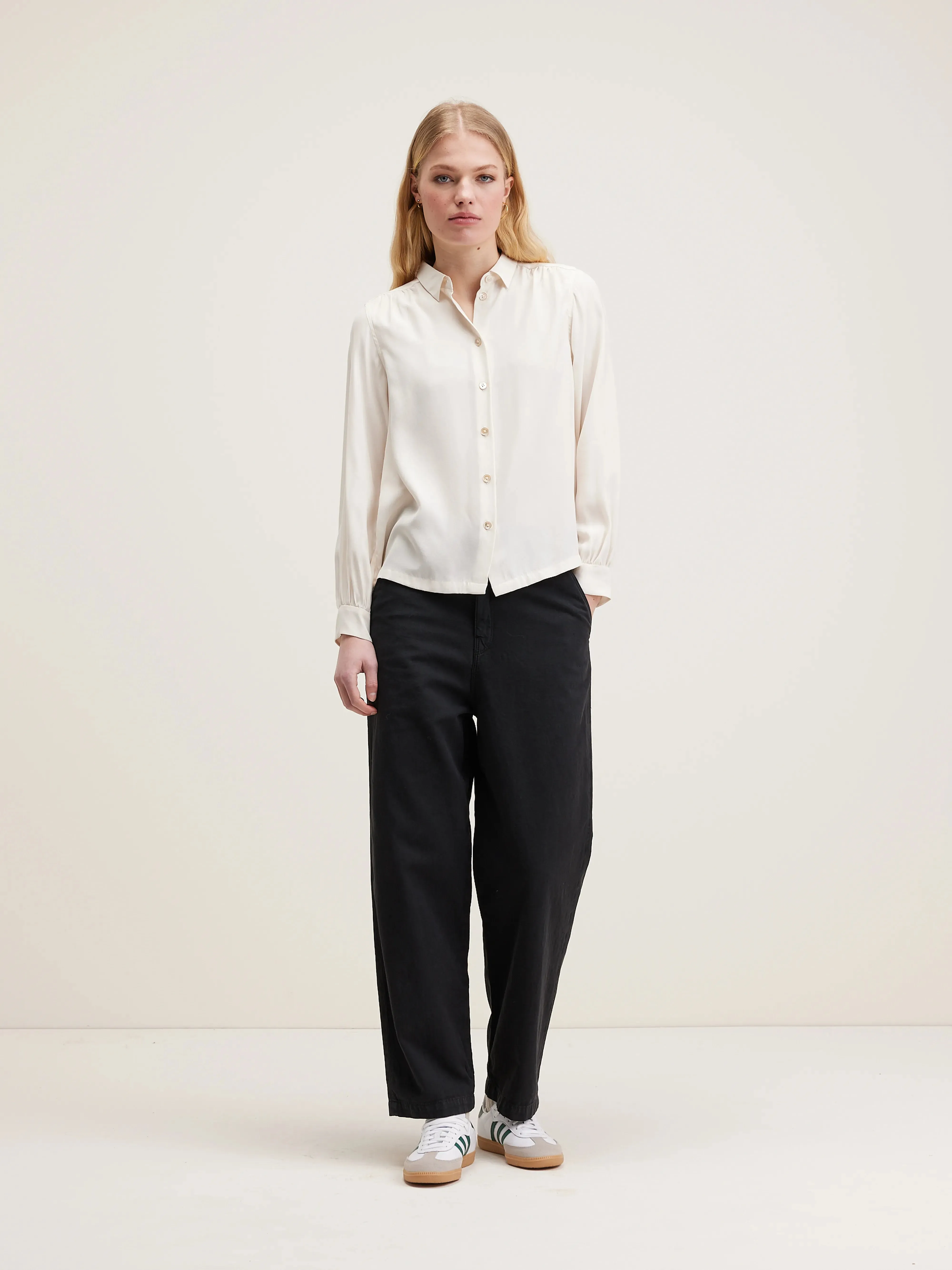 Taxi classic silk blouse (242 / W / NATURAL)