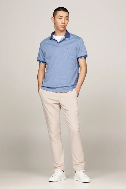 Two Tone Interlock Polo Shirt