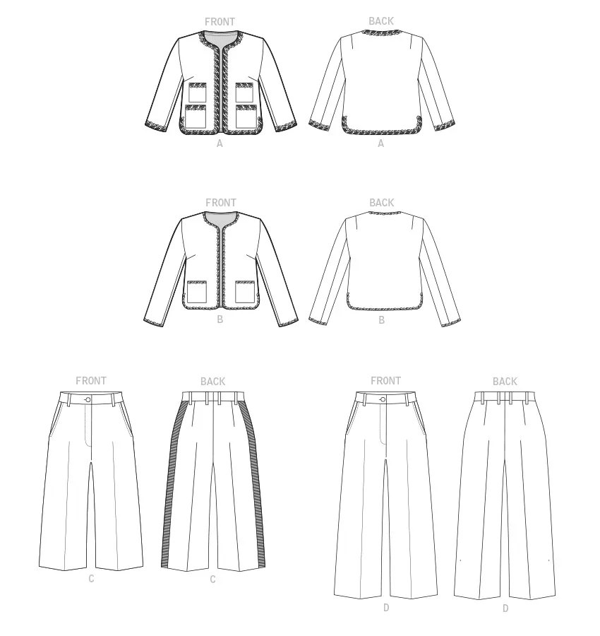 Vogue Sewing pattern 1830 Misses' Jacket and Pants