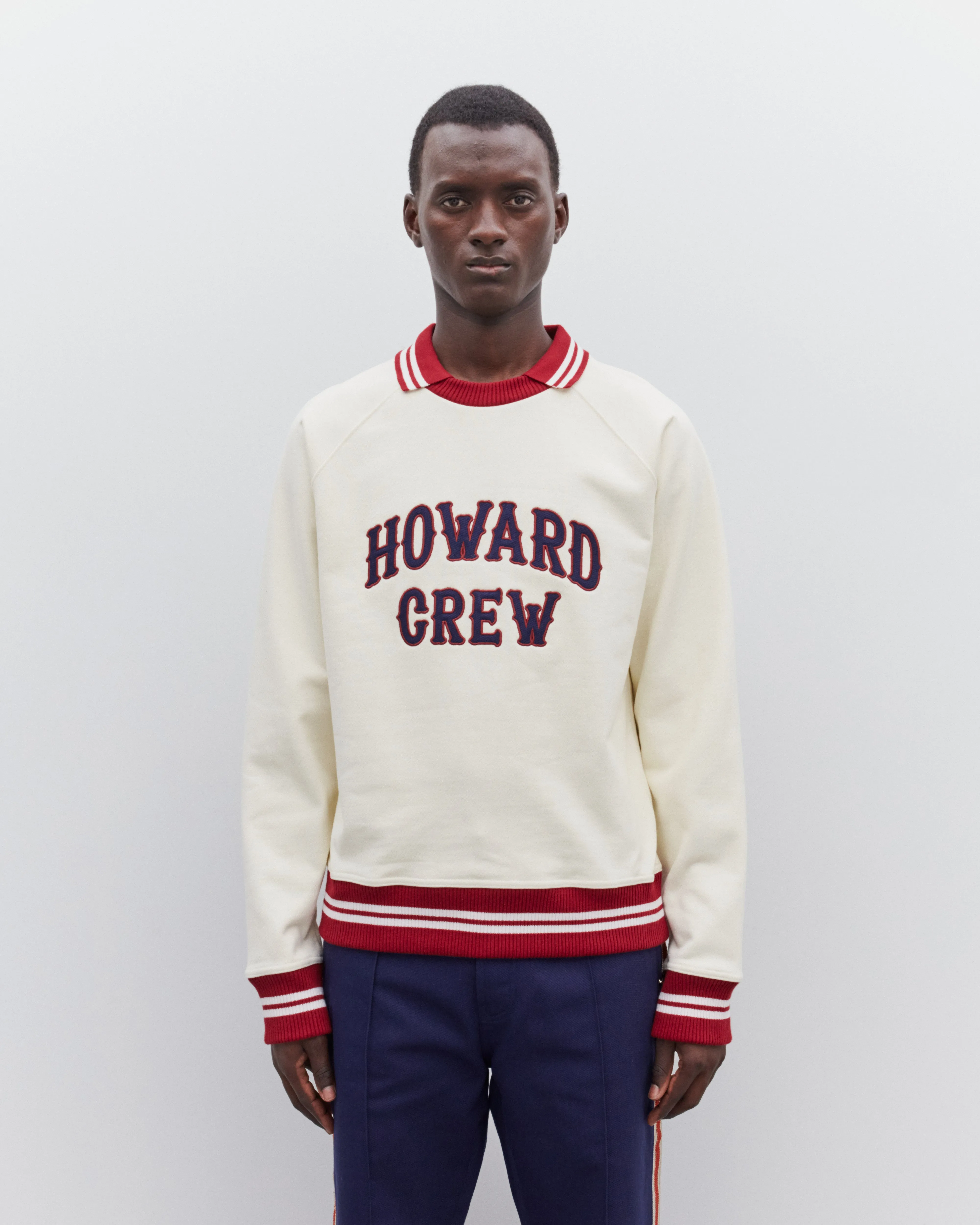 Wales Bonner - Men's Crew Jumper - (Ivory)