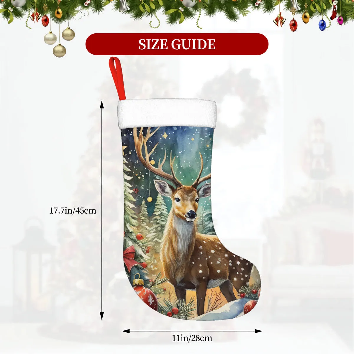 Woodland Deer Christmas Stockings