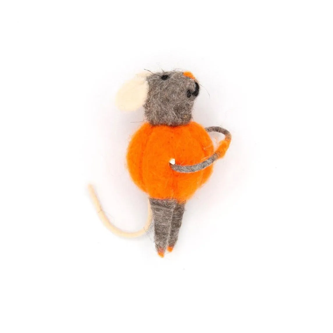 Wool Felt Halloween Mouse - 6"